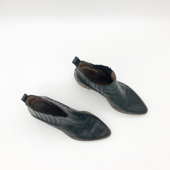 Madewell The Bonham Boot Size 7.5 Black Ankle Leather Comfort Chelsea Western - Picture 4 of 11